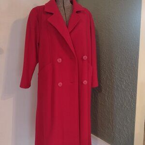 Red Wool Coat Size EU19
